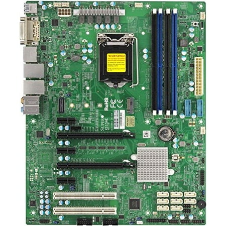 Pre-Owned Supermicro X11sae Workstation Motherboard - Intel C236 Chipset - Socket H4 Lga-1151 - Bulk Pack - Atx - 1 X Processor Support - 64 Gb Ddr4 Sdram Maximum Ram - 2.13 Ghz 1.87 Ghz 1.60 (mbd-x11sae-o)