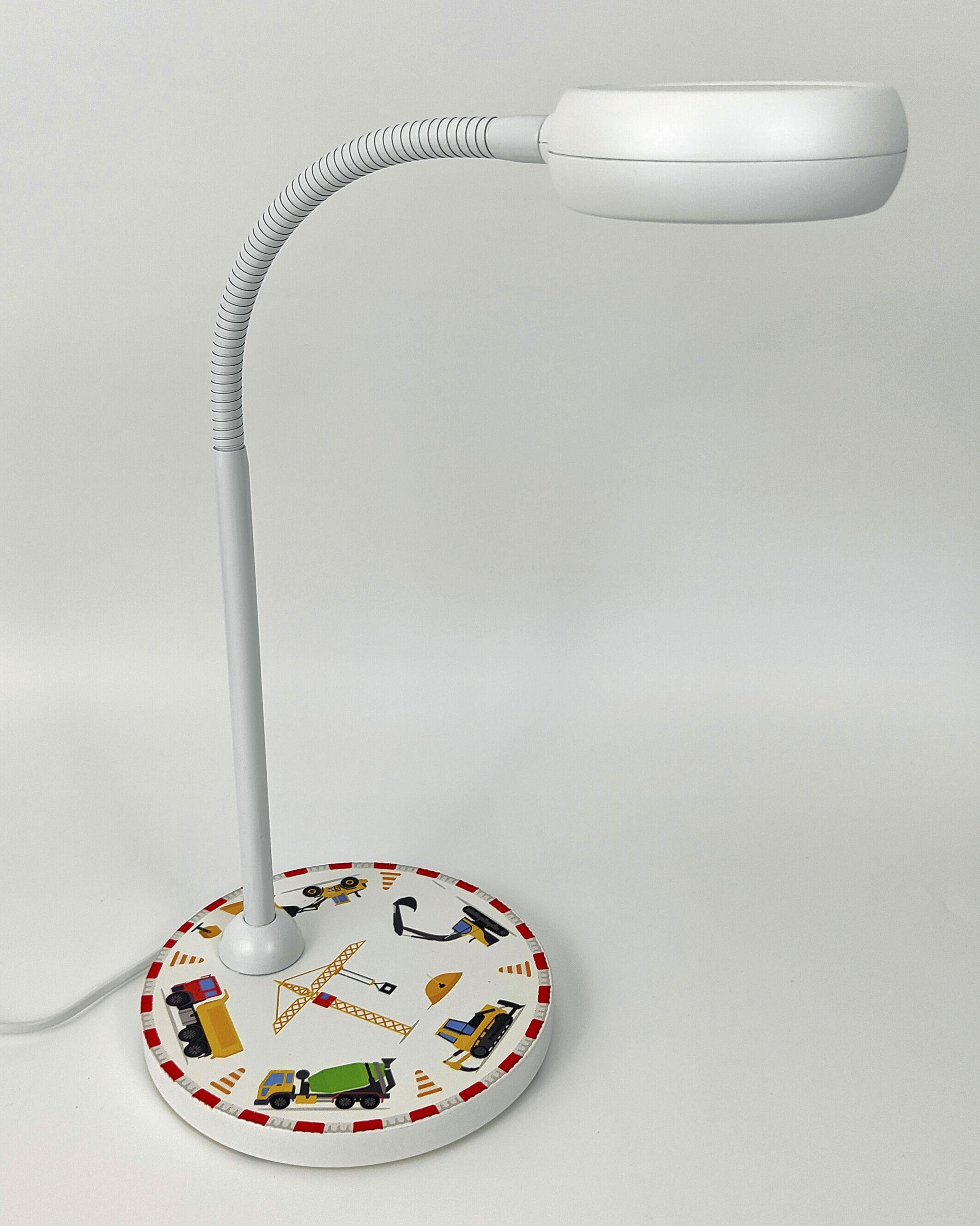 NIERMANN Nachttischlampe "Tischleuchte Baustelle", bunt (multi color), 1, 1 Stk., Leuchten, Hochwertige Tisch-Leseleuchte, Kinderlampe