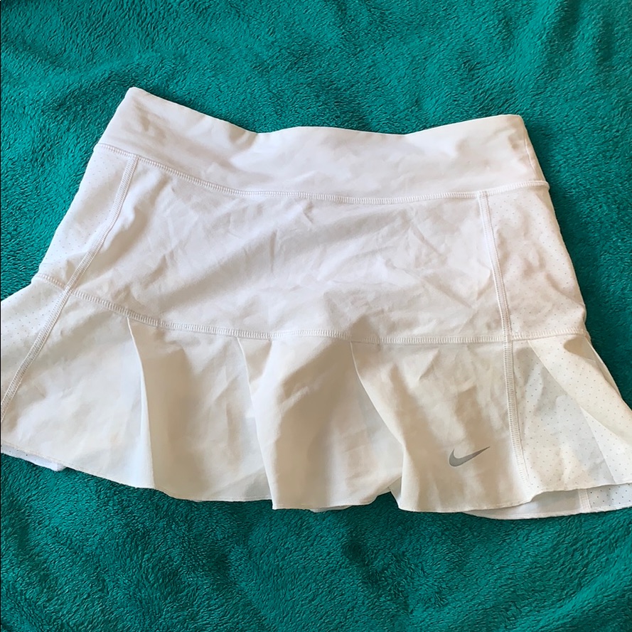 Nike Skirts | White Nike Tennis Skirt | Color: White | Size: Lj