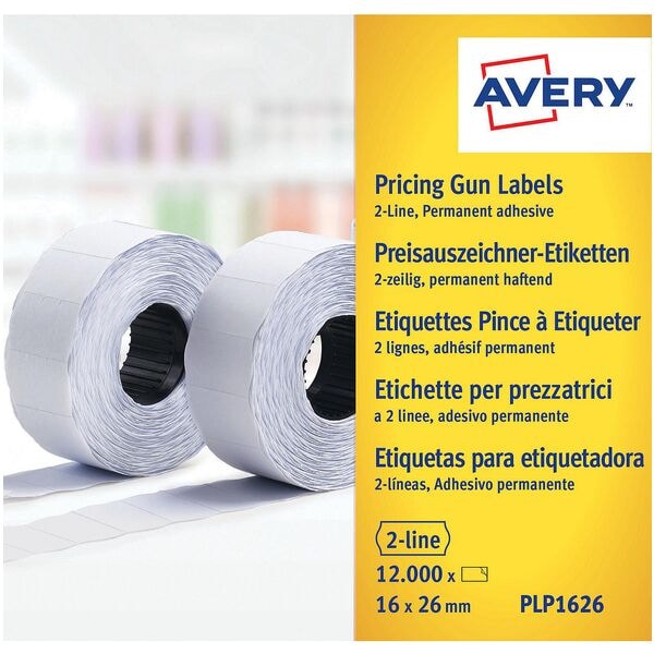 Avery Zweckform Preisetiketten 10 Rollen weiß 26 x 16 mm weiß Image