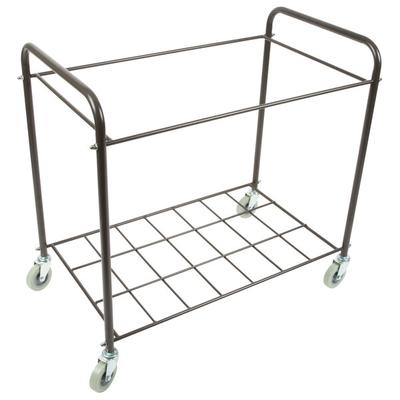 Lavex Commercial Laundry Cart/Trash Cart with Handles, 12 Bushel Metal Frame and Canvas Bag