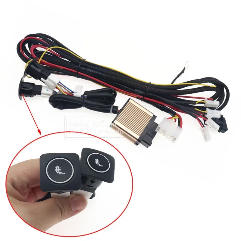 12V Auto Sitz Heizung Schalter Auto Heizung Schalter Ersetzen Auto Beheizte Sitz Pads Universal Auto Winter Wärmer Kissen Image