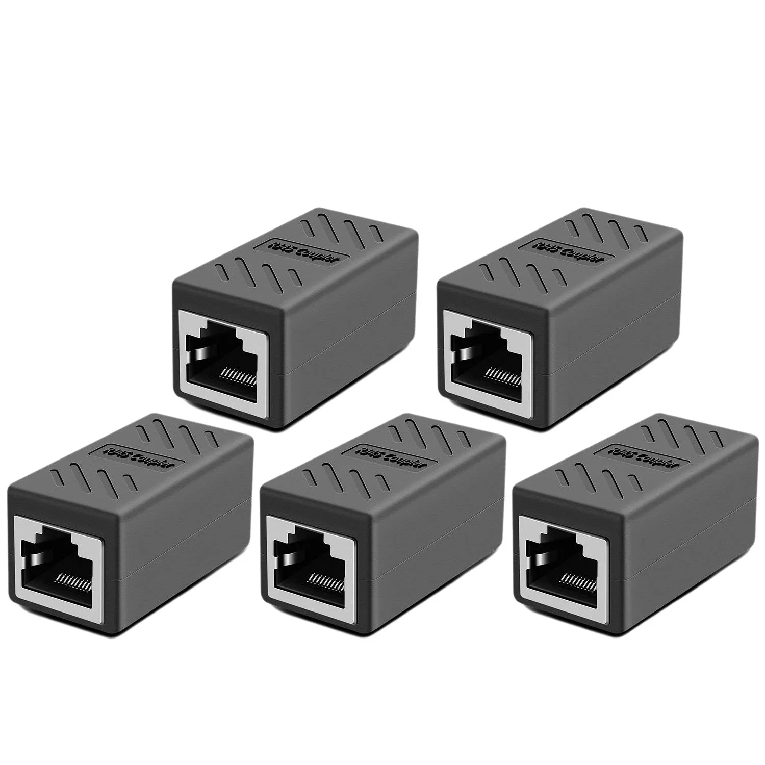 1/50Pcs RJ45 Koppler Ethernet Extender 1000Mbps LAN Stecker Cat6/Cat5e Ethernet Kabel Extender Adapter Buchse auf Buchse Image