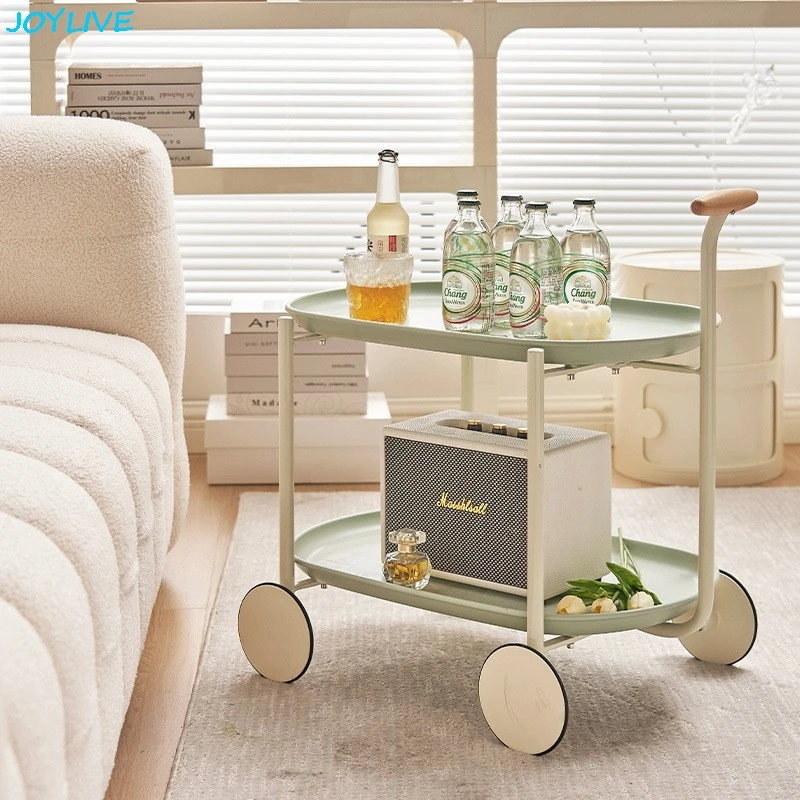 Nordic Light Luxus Kreatives Design Minimalistische Sofa-Beistelltische können auch zur Aufbewahrung im Warenkorb verwendet werden. Mobile moderne Couchtische