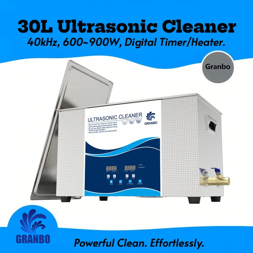 Ultraschallreiniger 30L 40KHz 600W–900W mit Heiztimer Entgasung Halbwelle für Motorteile Tastaturen Filter Messinginstrumente Image