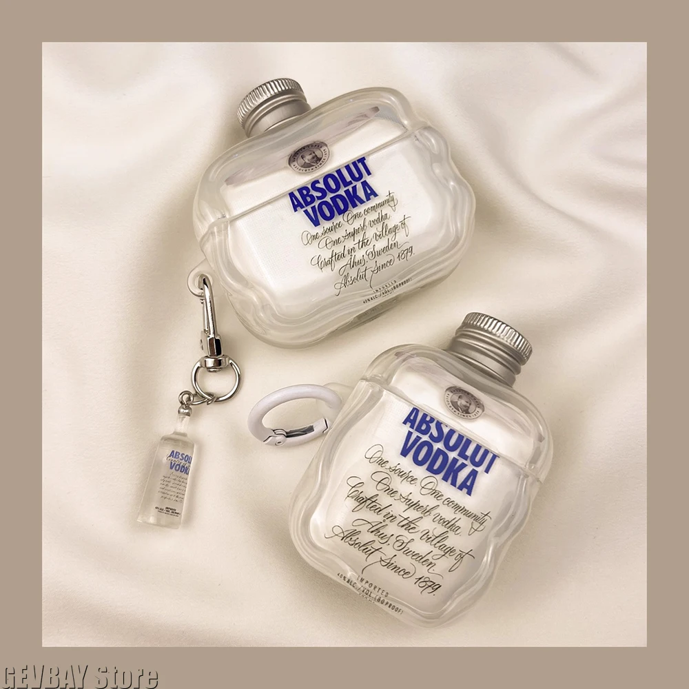 Wodka Airpods 4 Hülle 4. Generation Hülle Airpods Pro 2 kompatibel für Apple Kopfhörerhülle 3. Generation Image