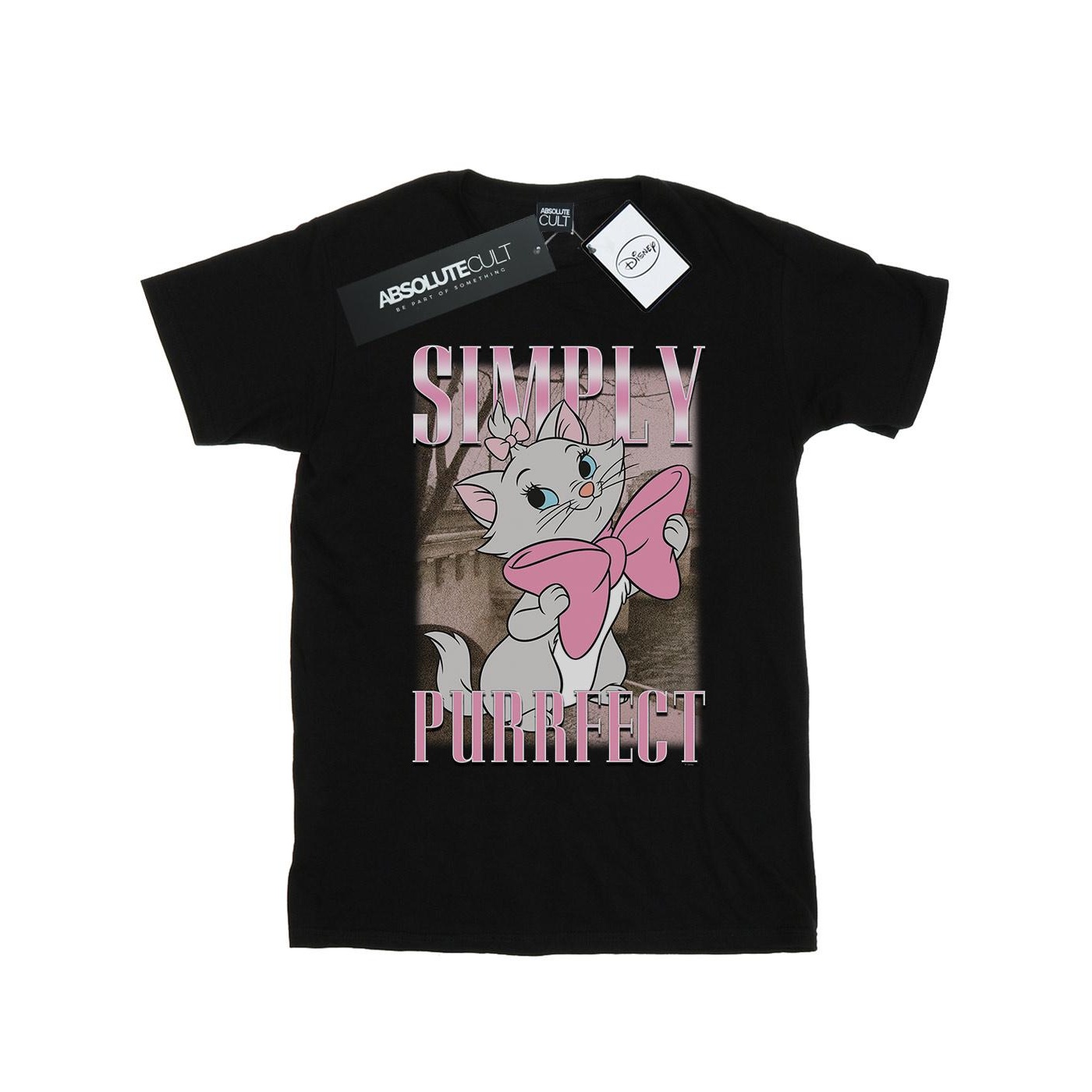 Disney - "Aristocats Marie Simply Purrfect Homage" T-Shirt für Mädchen (Schwarz) Image
