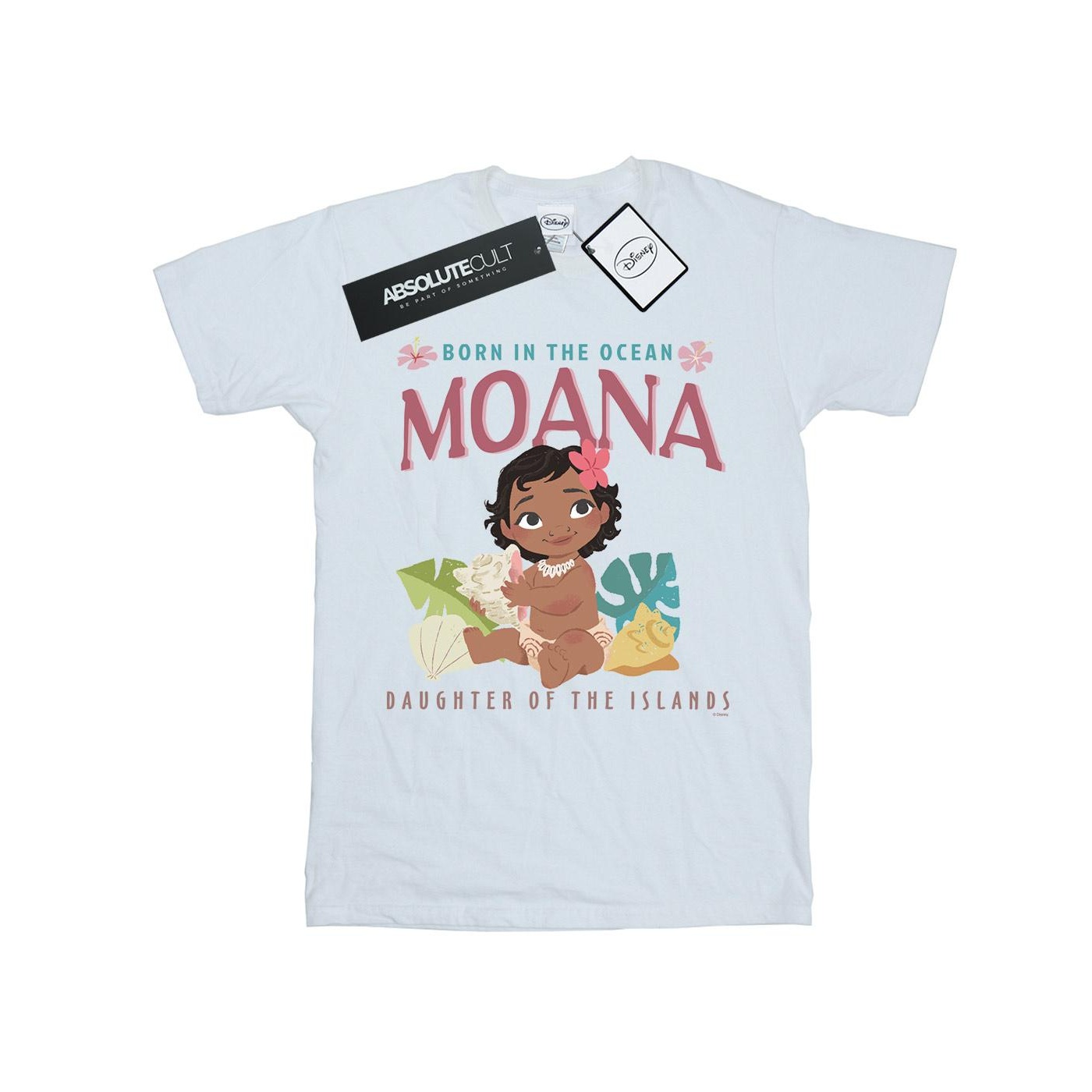 Disney - "Moana Born In The Ocean" T-Shirt für Mädchen (Weiß) Image