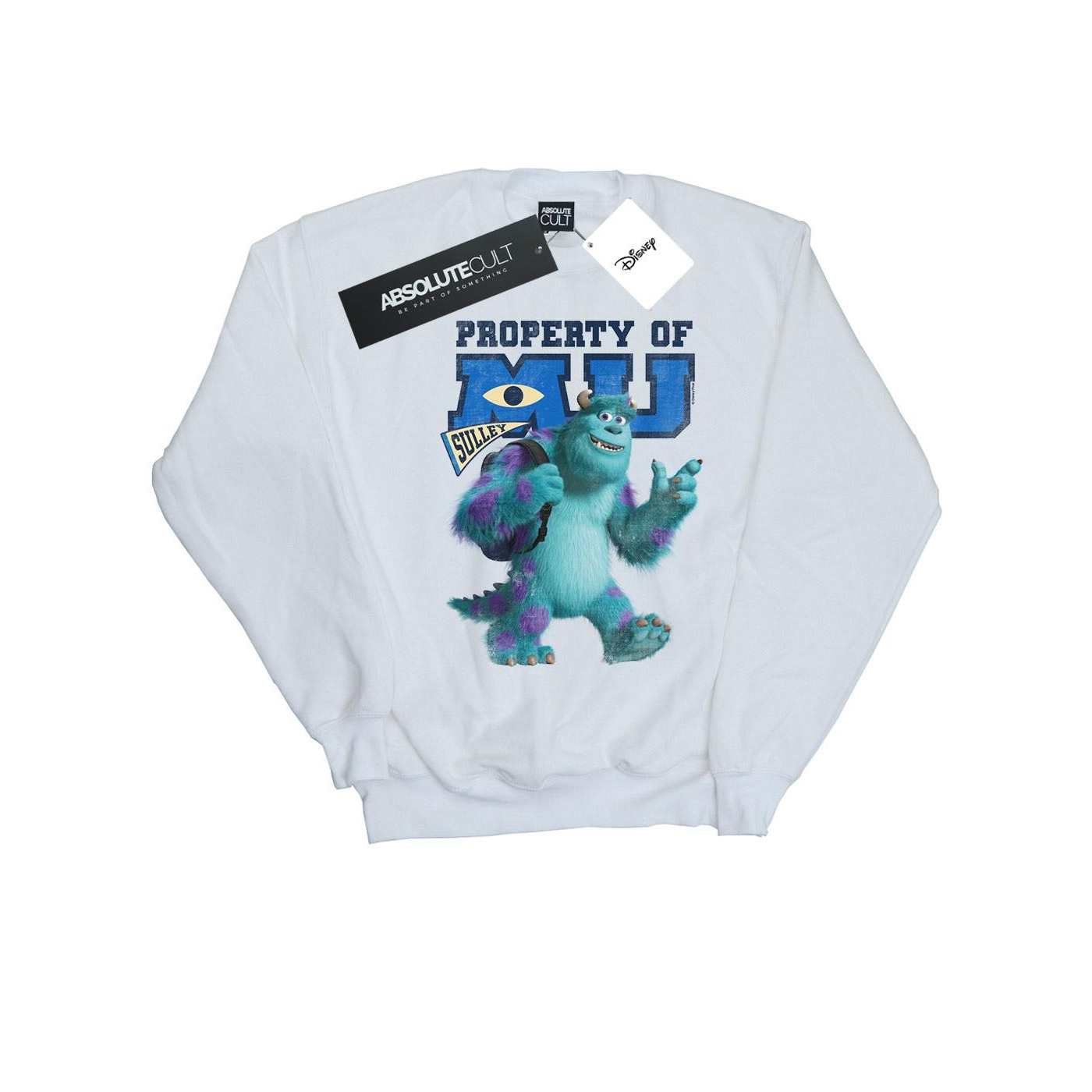 Disney - "Monsters University Property Of MU Sulley" Sweatshirt für Herren (Weiß) Image