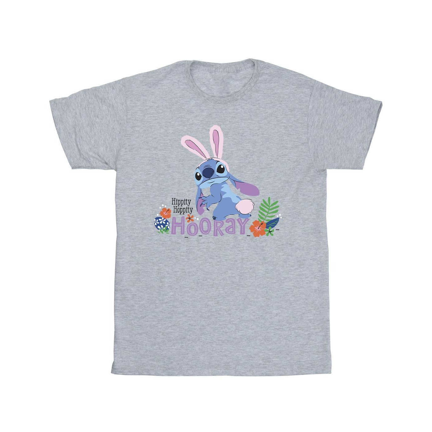Disney - "Lilo & Stitch Hippity Hop Stitch" T-Shirt für Mädchen (Grau) Image