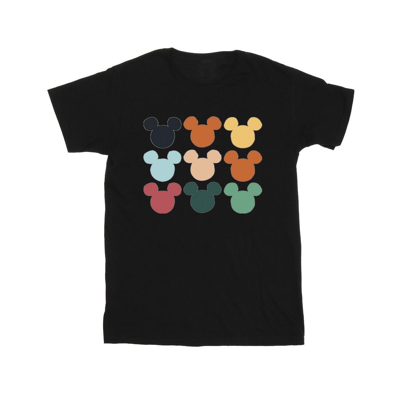 Disney - "Mickey Mouse Heads Square" T-Shirt für Herren (Schwarz) Image