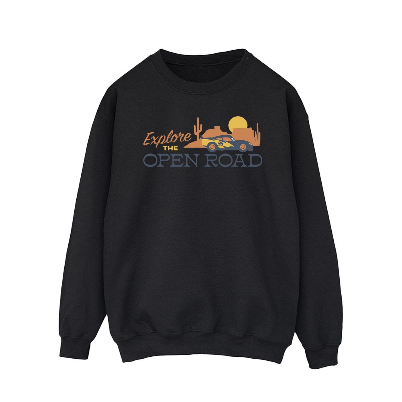 Disney - "Cars Explore The Open Road" Sweatshirt für Herren (Schwarz) Image