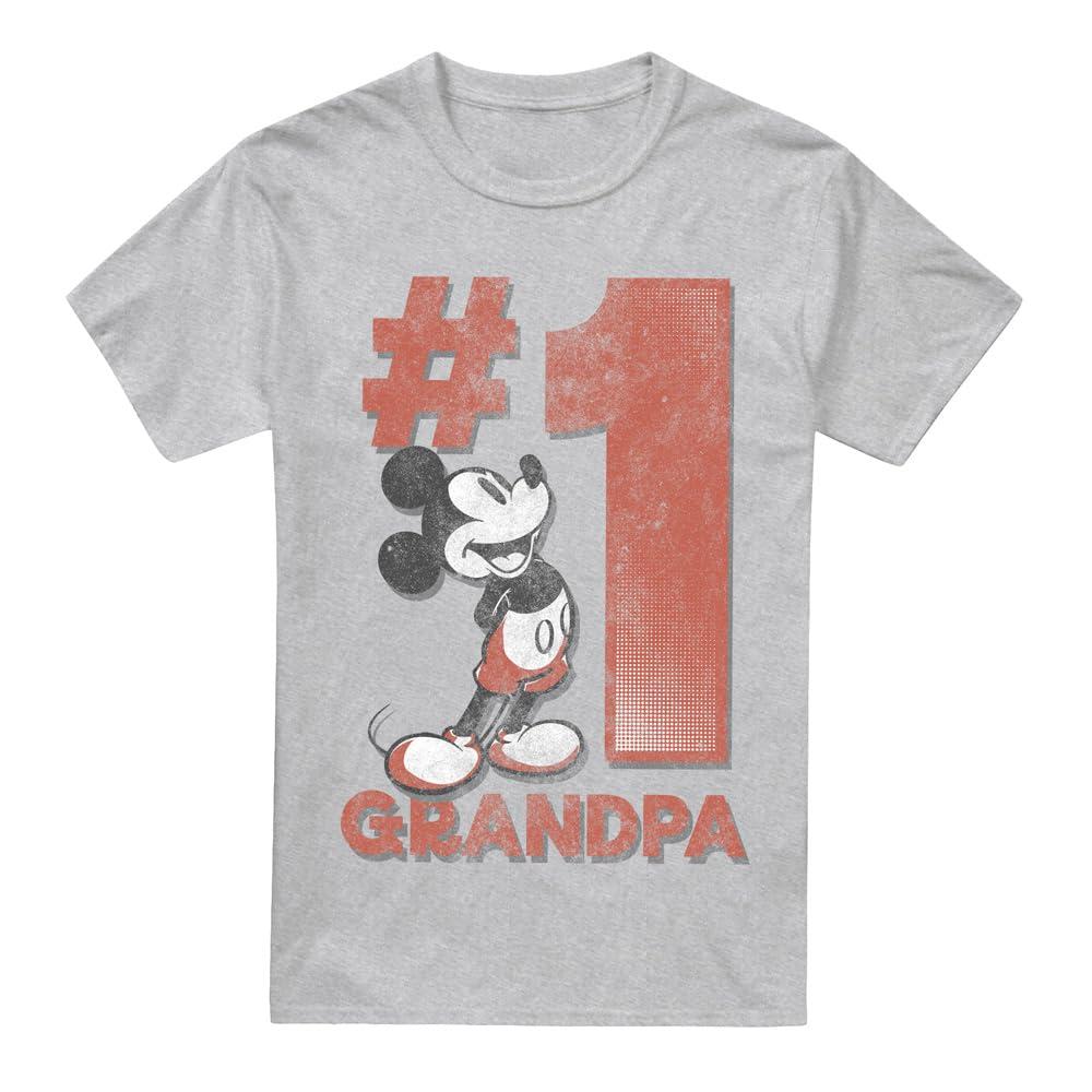 Disney - "Number 1 Grandpa" T-Shirt für Herren (Sport Heide) Image