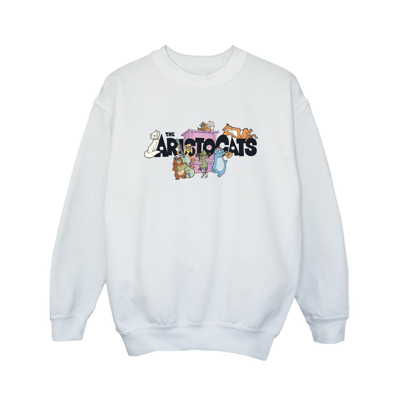 Disney - "The Aristocats Music Logo" Sweatshirt für Mädchen (Weiß) Image