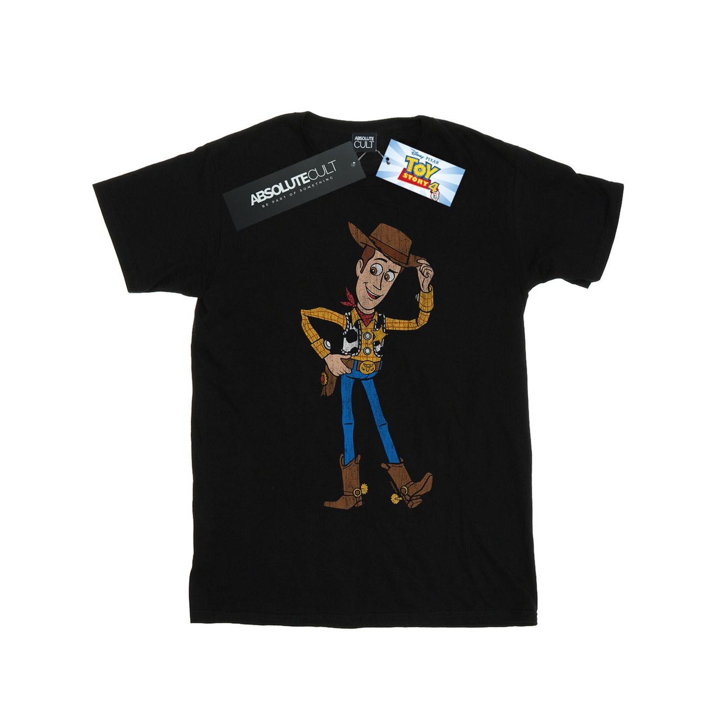 Disney - "Toy Story 4 Sheriff Woody Pose" T-Shirt für Jungen (Schwarz) Image