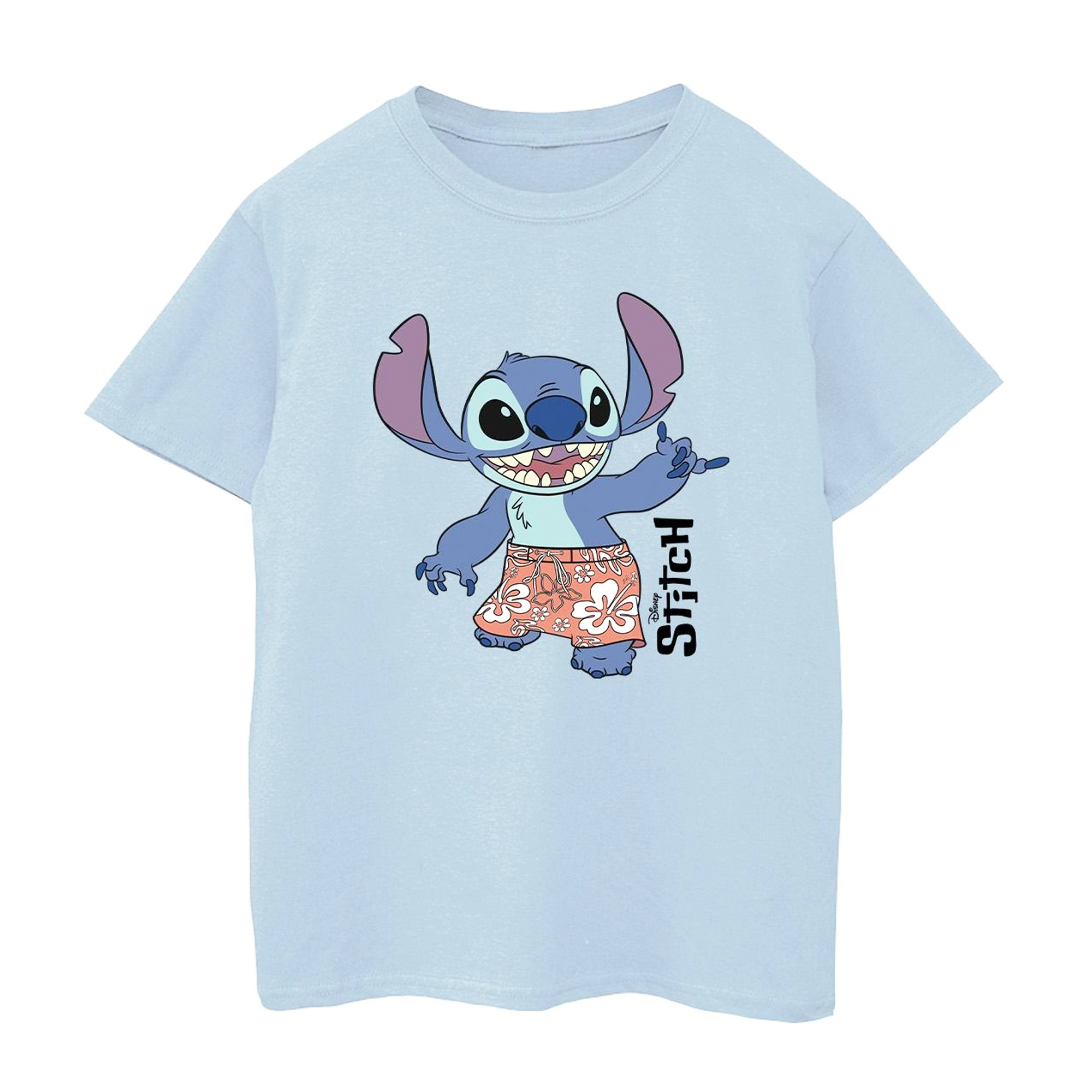 Disney - "Lilo & Stitch Bermuda Shorts" T-Shirt für Jungen (Babyblau) Image