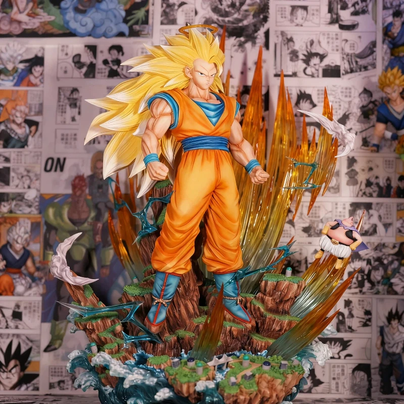Dragon Ball 42 cm Z Son Goku Ssj3 Figura Super Saiyan 3 Goku Action Figures Gk Collezione di statue Giocattoli di modello per i regali dei bambini