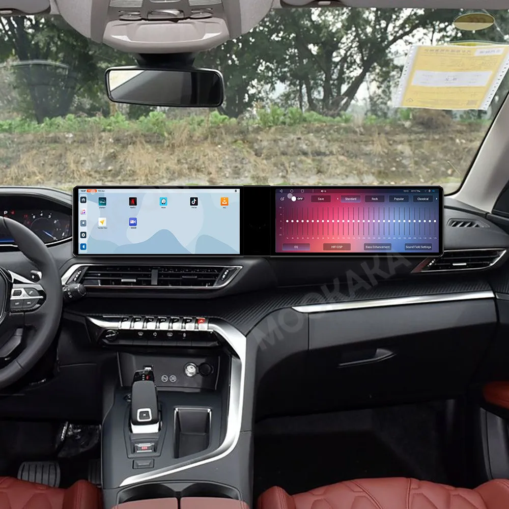 Autoradio Für Peugeot 4008 5008 2016-2022 Carplay Stereo Multimedia Player Android Co-pilot GPS Navigation kopf Einheit Dual Bildschirm Image