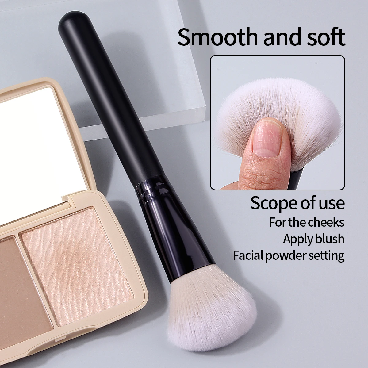 1 Stück weicher Make-up-Pinsel, loser Pinsel, Einstellpinsel, Gesichts-Rougepinsel, Konturierpinsel, Mehrzweck-Schönheitspinsel-Werkzeug Image