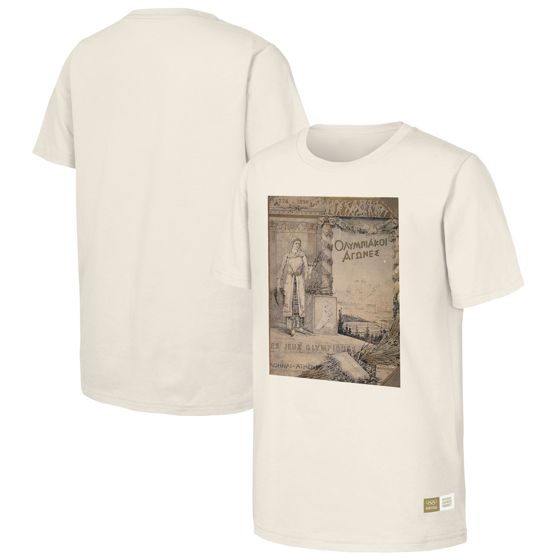 Herren-T-Shirt „Natural 1896 Athen Olympic Heritage“ Image