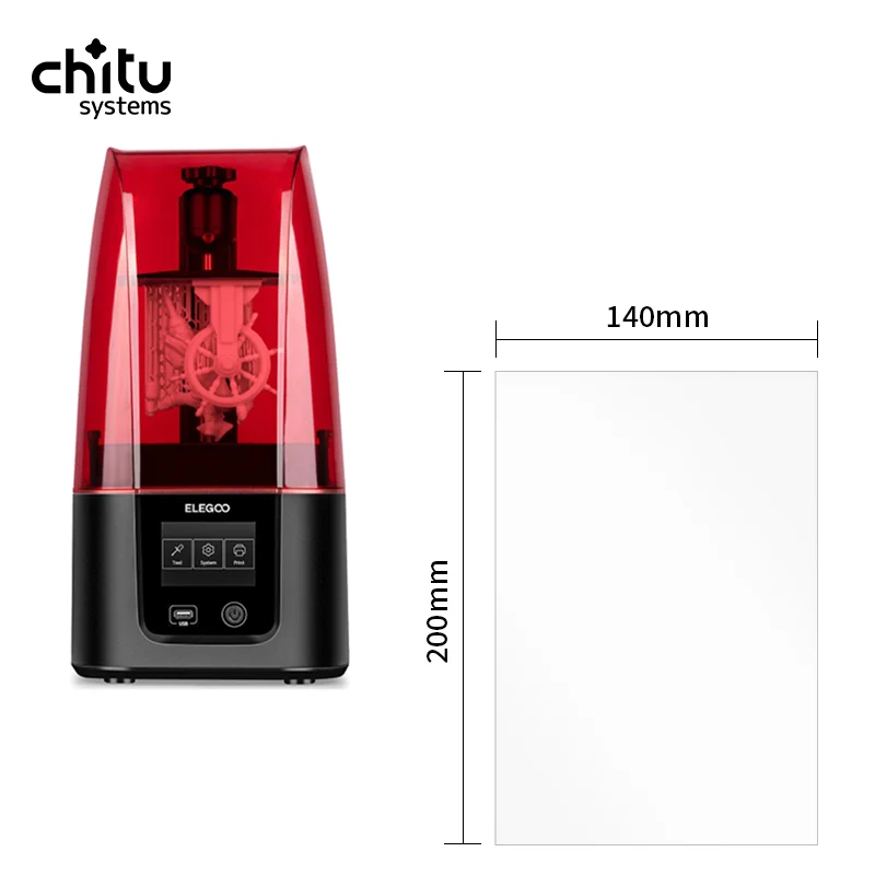 6,6 zoll FEP Film ELEGOO Mars 3/3 Pro 4k Set 146*195*0,15mm Film 6,6 zoll Für Photon Mono 2 LCD 3D Drucker Teile Zubehör Image