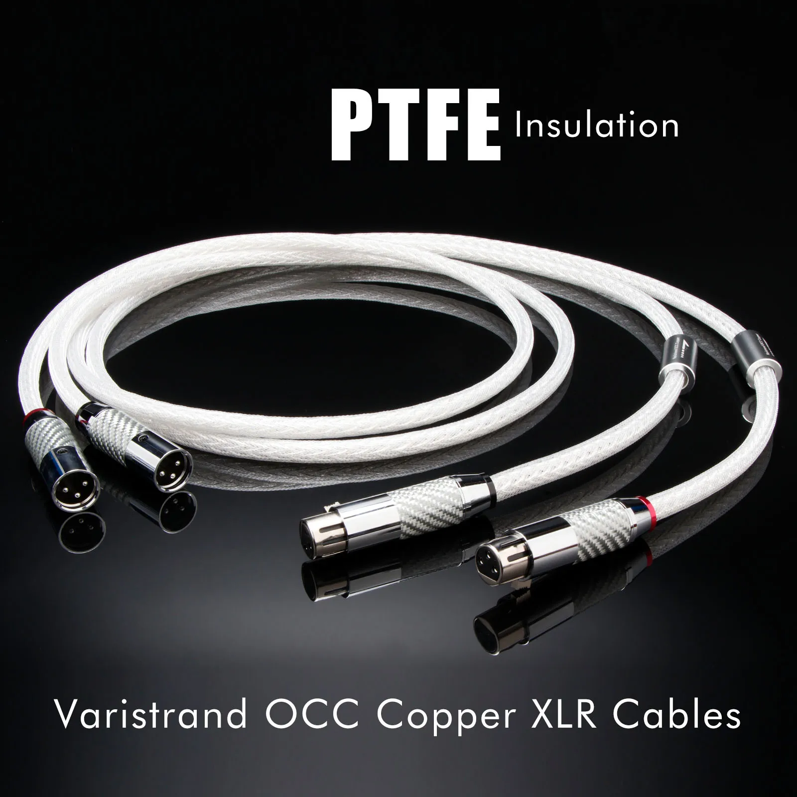 Paarweise gedrehtes XLR-Kabel, 12-adrig, 7N OCC versilbert, 3-poliger XLR-Balanced-Stecker, Mikrofonkabel für Mischpult, Soundbox, DAC, Verstärker Image