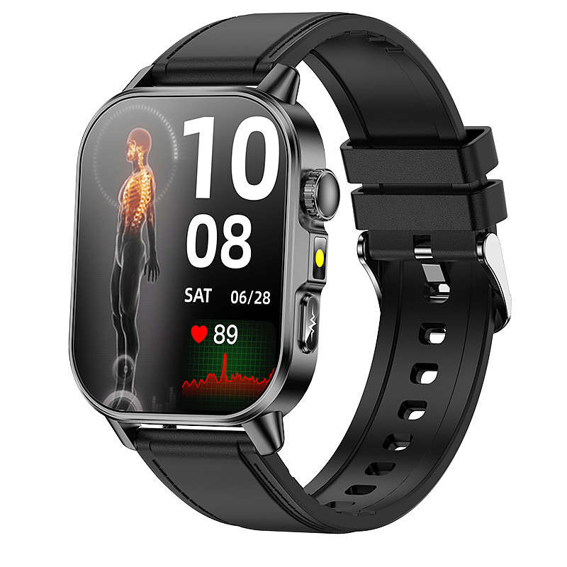 New Accurate ECG Smart Watch Heart Health Analysis Strong Flashlight light BT call 450 mah Battery Capcaity Smart Watches For Men Women Valentine's Day Gift