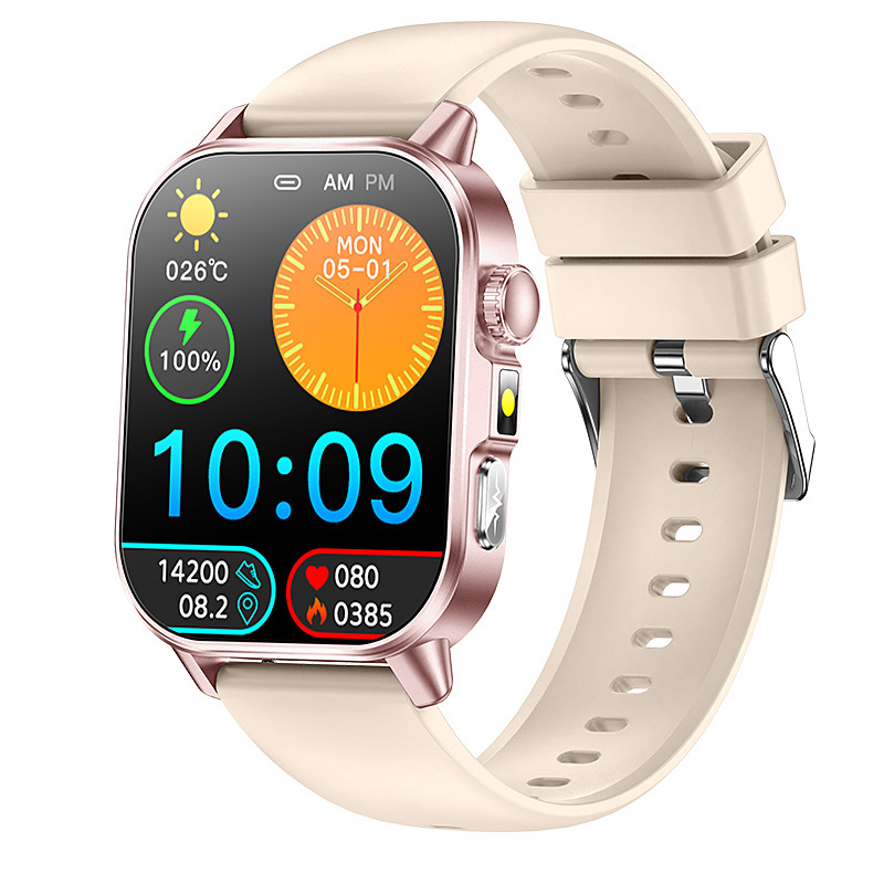 New Accurate ECG Smart Watch Heart Health Analysis Strong Flashlight light BT call 450 mah Battery Capcaity Smart Watches For Men Women Valentine's Day Gift