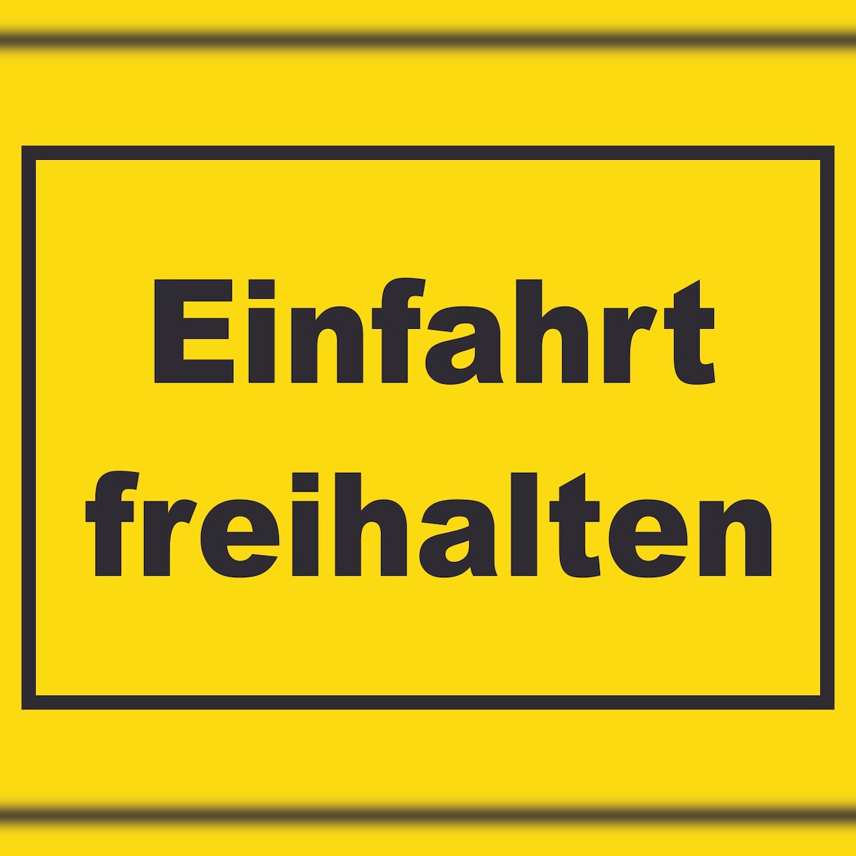 HB-Druck Einfahrt freihalten Schild gelb-schwarz A5 (148x210mm) Image