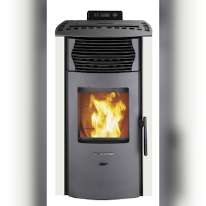 SCHENGER Pelletofen HP51 Weiß 8,8kW A++ Vollautomatisch Image