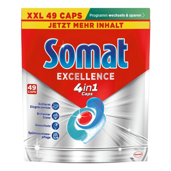 Somat Spülmaschinencaps »Excellence 4in1« 49 Stück rot Image