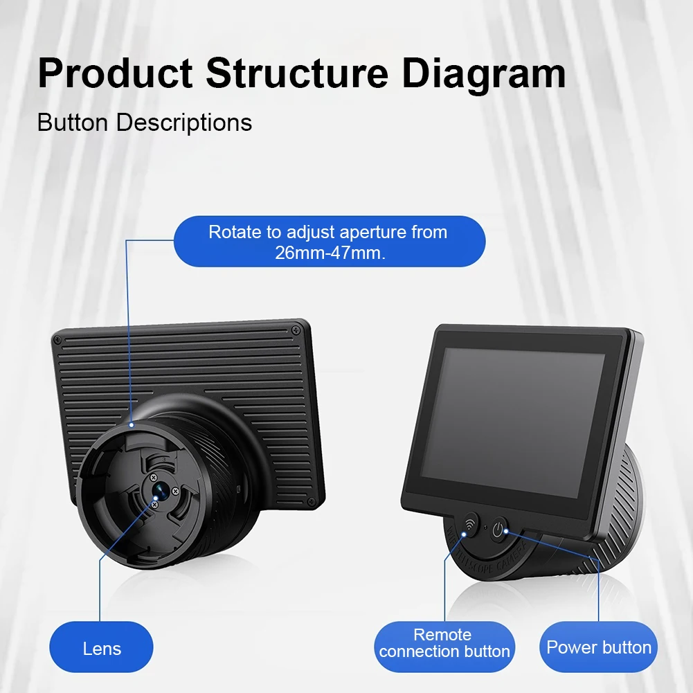 Elektronisches WiFi-Okular 1080P Digitales Okular mit 4,3-Zoll-IPS-Bildschirm für astronomisches Teleskopzubehör Image