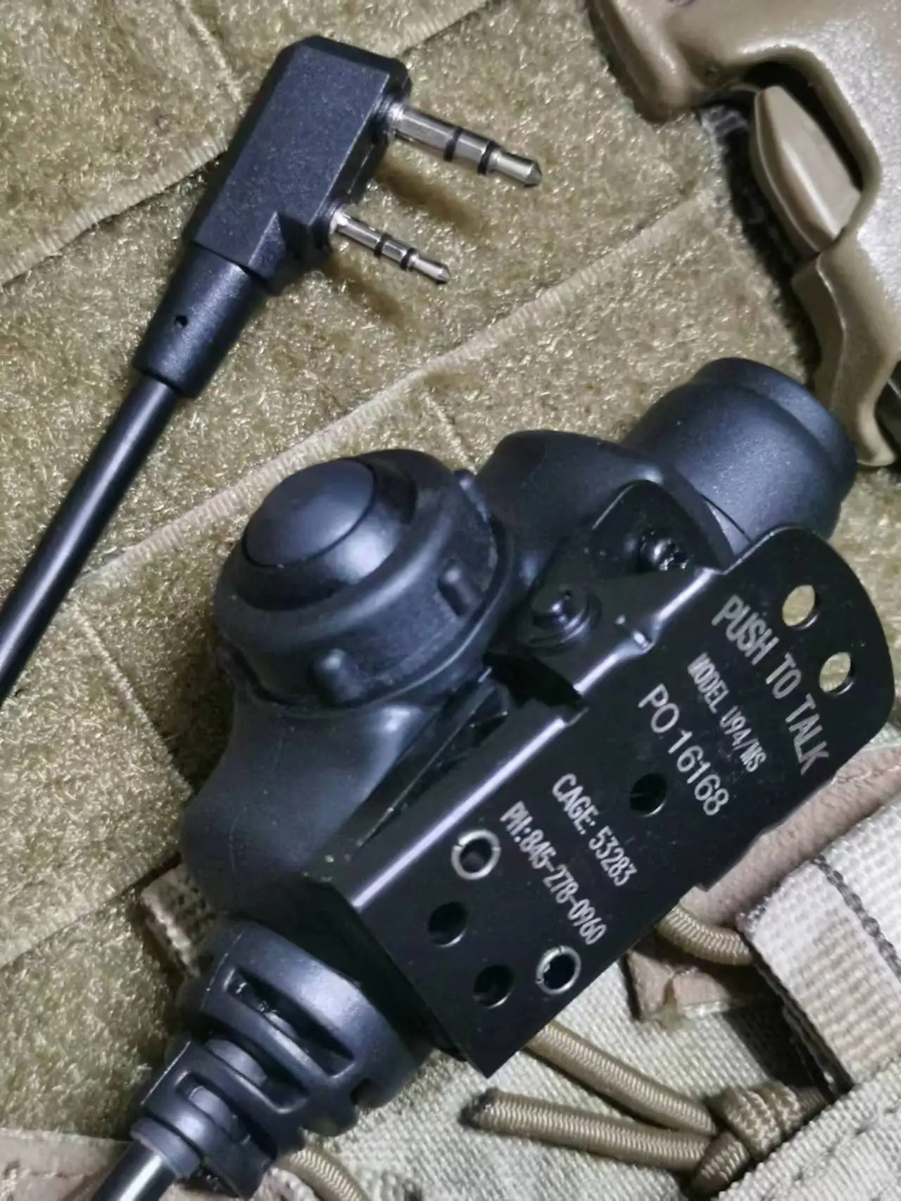 Außenreplikation von hochwertigem Walkie-Talkie U94/V2 wasserdichtem taktischem PTT Silent Soft Rubber Shell PTT (Jianwu K Joint) Image