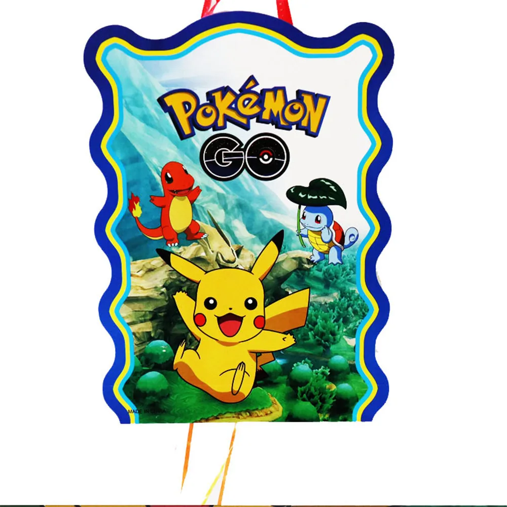 Pokemon Thema Pinatas Kinder Geburtstag Veranstaltungen Party Dekoration Anime Figur Pikachu DIY Pinata Baby Dusche Home Decor Liefert Geschenk Image