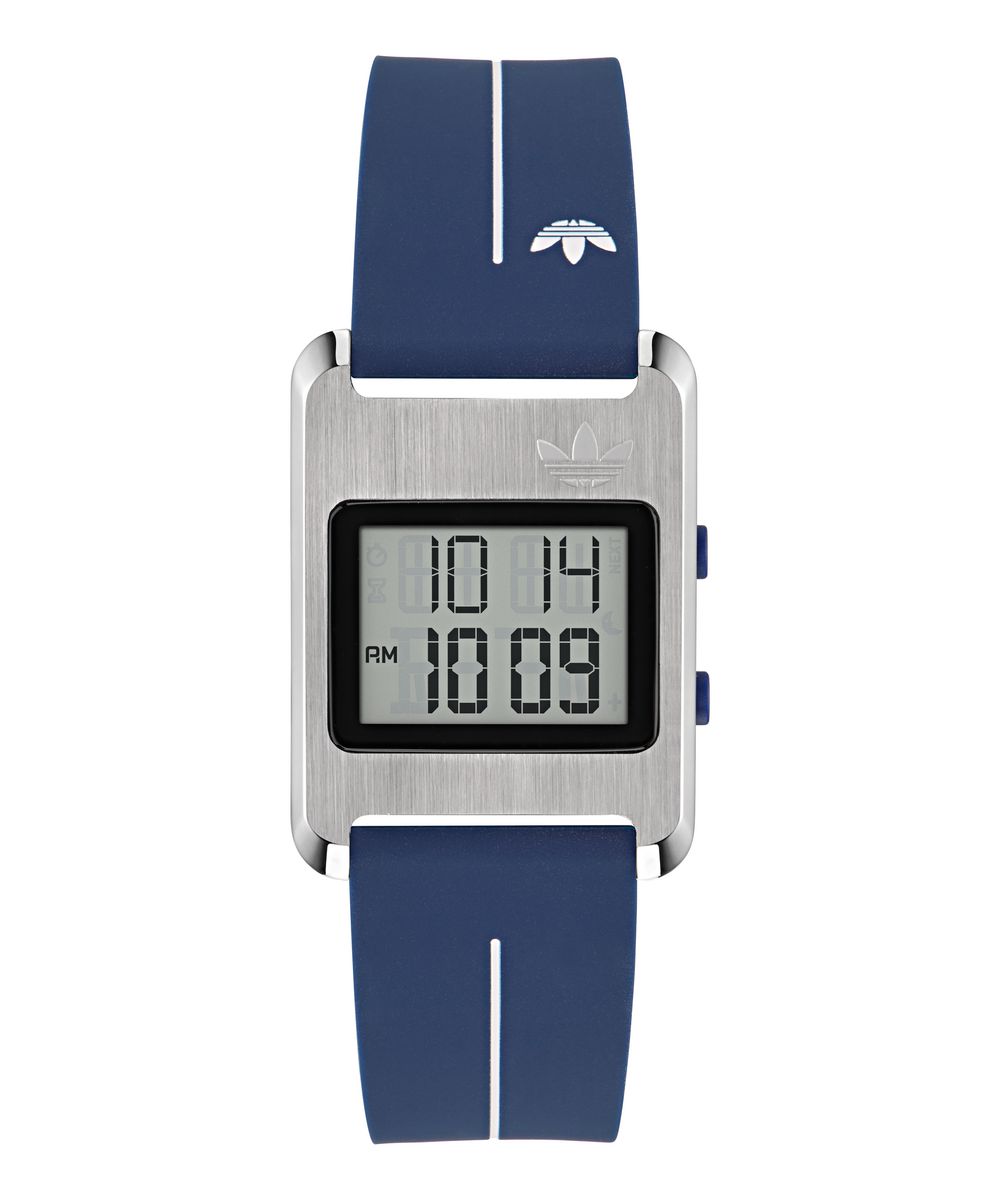 adidas Originals Retro Pop Three Unisex's Blue Watch AOST25533 Silicone - One Size | adidas Originals Sale | Discount Designer Brands