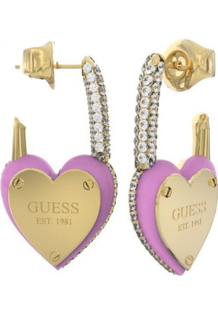 Guess Womens JUBE04203JWYGPKT-U Ladies Earrings - Gold Stainless Steel - One Size | Guess Sale | Discount Designer Brands