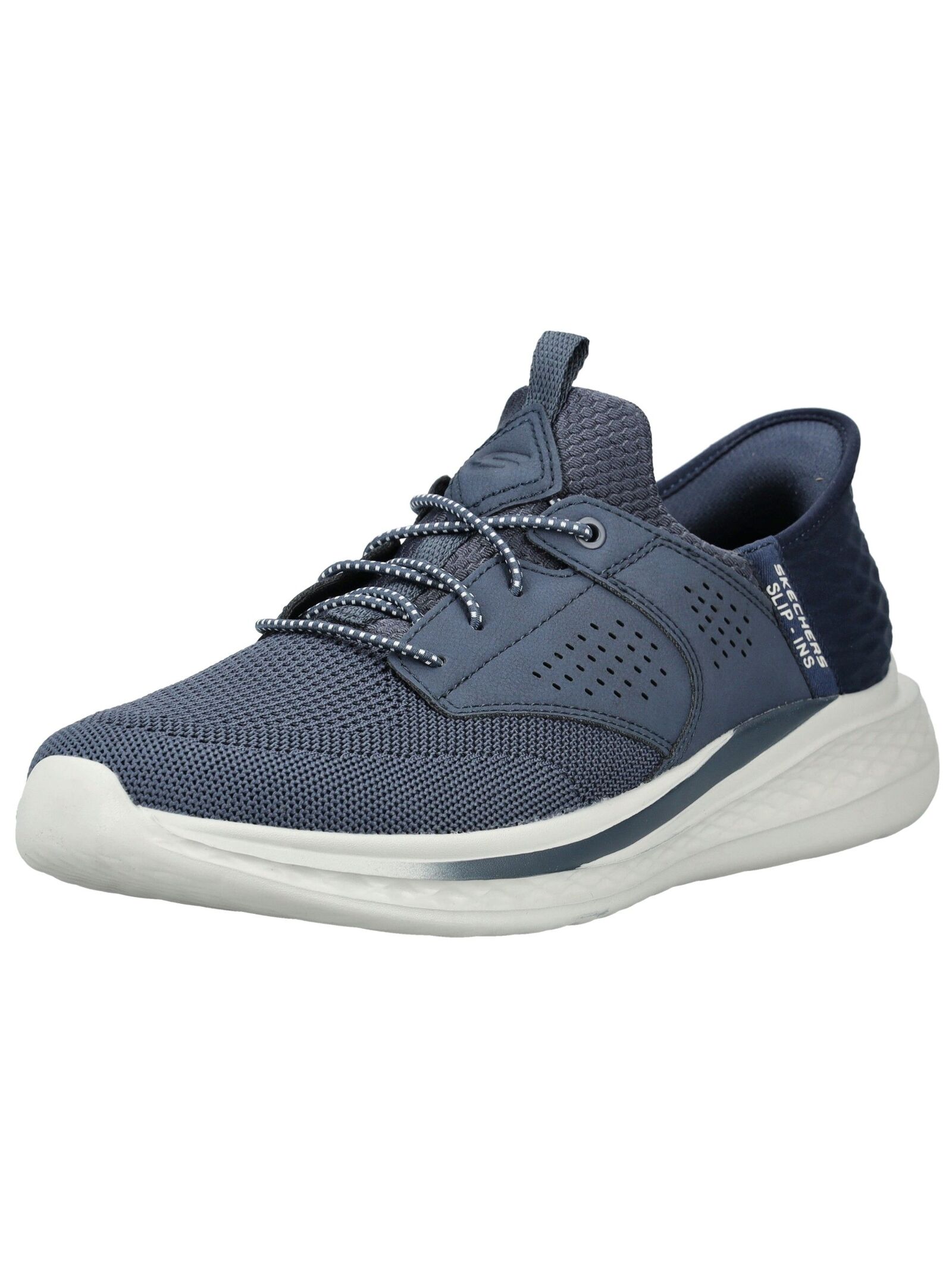 Sneaker SKECHERS "Skechers Sneaker Textil", Damen, Gr. 47,5, navy, Textil, Schuhe Sneaker