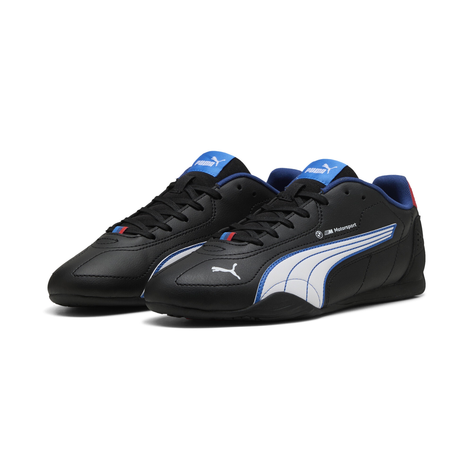 Sneaker PUMA "BMW M Motorsport Catch Sneakers Erwachsene", Herren, Gr. 43, schwarz, weiß, Obermaterial: Textil, Synthetik; Futter: Textil; Innensohle: Textil; Laufsohle: Gummi, Schuhe Sneaker