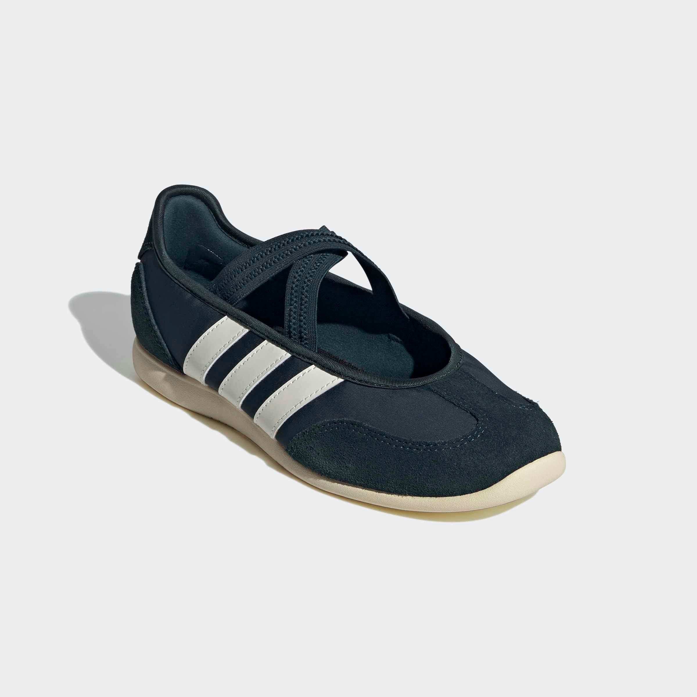 Sneaker Ballerinas ADIDAS SPORTSWEAR "BARREDA MARY JANE", Gr. 42,5, aurora ivy, sanftes weiß, warm vanilla, Leder, Textil, Schuhe