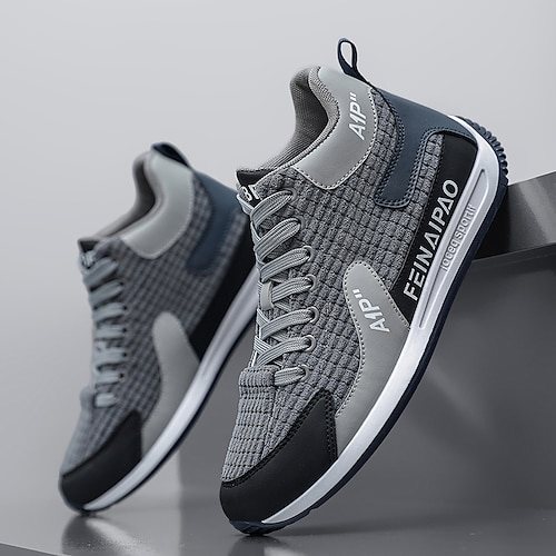 Olivgrüne Outdoor-Sneaker für Herren – robuste Wanderschuhe mit dicker Sohle, ideal für Trekking, Spaziergänge und Abenteuertouren Image