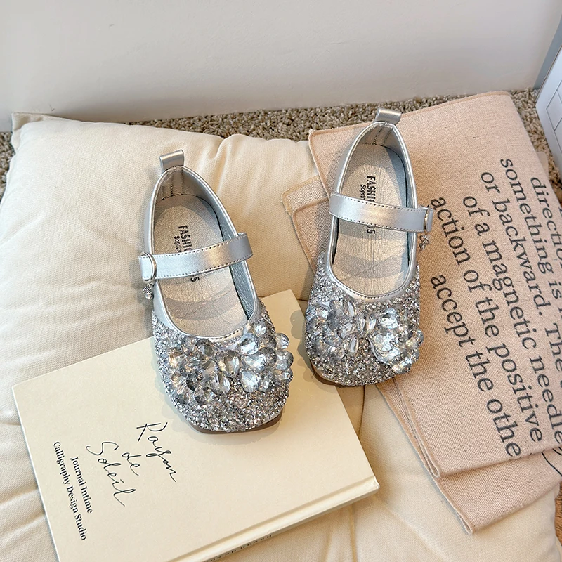 Frühling Neue Kinder Schuhe Mädchen 2025, Prinzessin Schuhe Glitter Kinder Baby Tanz Schuhe Casual Kleinkind Mädchen Sandalen