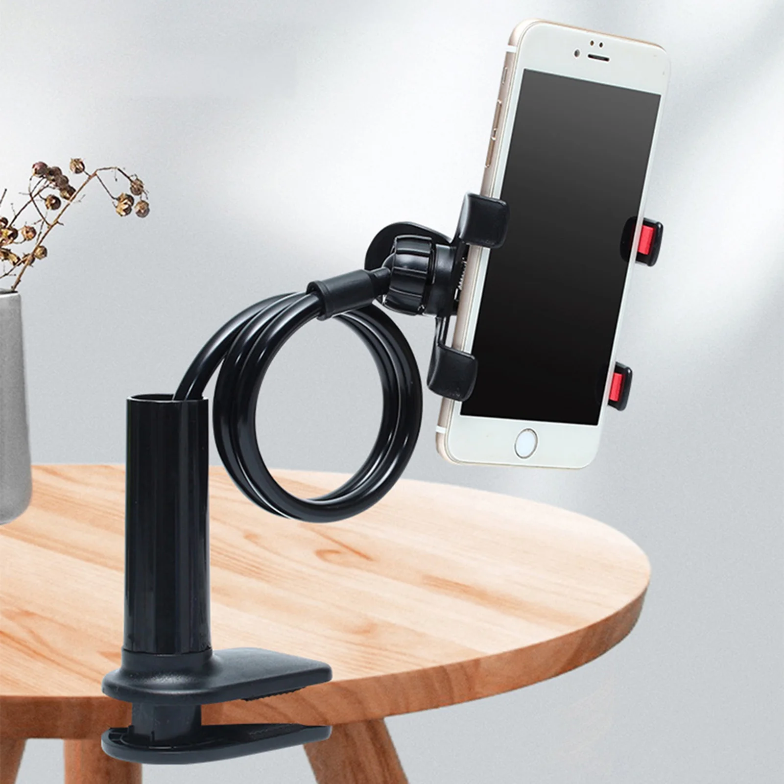 Universal 360° ° Flexibler Handyhalter, willkürlich gebogene Klemme auf dem Schreibtisch, Handy-Ständer für Schreibtisch, Clip-Halterung, Klemmständer
