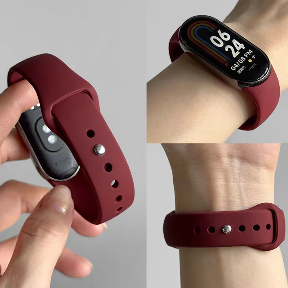 Silikonarmband für Xiaomi Mi Band 10, austauschbares Original-Armbandzubehör für Xiaomi Band 10 9 8, NFC-Smartwatch-Handgelenkband Image