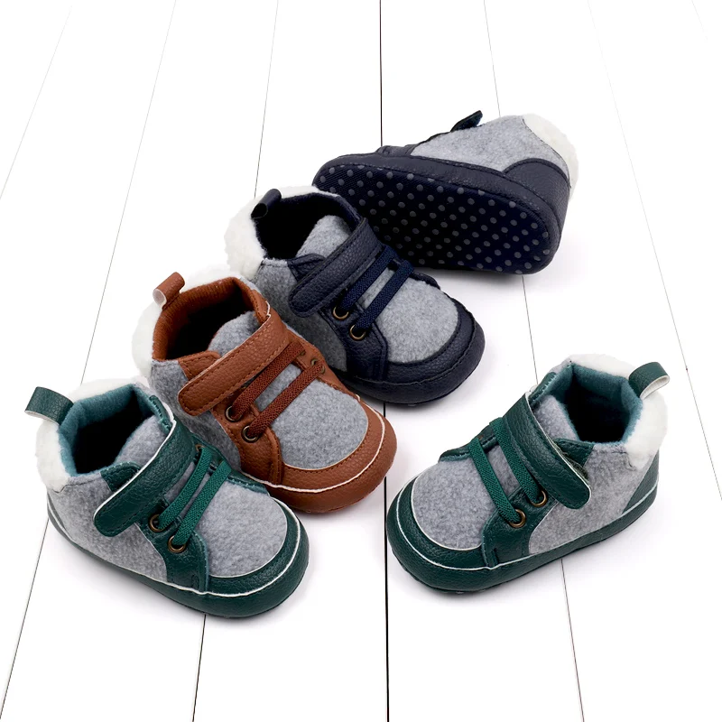 2025, neue High-Top-Trendy-Fuzzy-Schuhe mit weicher Gummisohle, Babyschuhe, Baby-Größe-Schuhe, Kleinkind-Schuhe, lässige Wanderschuhe