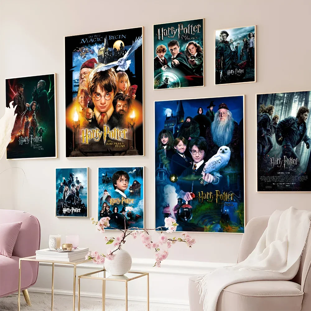 H-Harries P-Potters Film Vintage Poster Sticky Vintage Room Home Bar Cafe Dekor Kawaii Room Decor