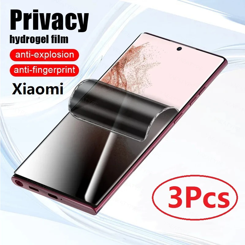 3Pcs Privatsphäre Hydrogel Weichen Film Für Xiaomi Redmi Hinweis 10 11 10S 11S 10A 10C 9 Pro 9S 9T 9A 9C Screen Protector