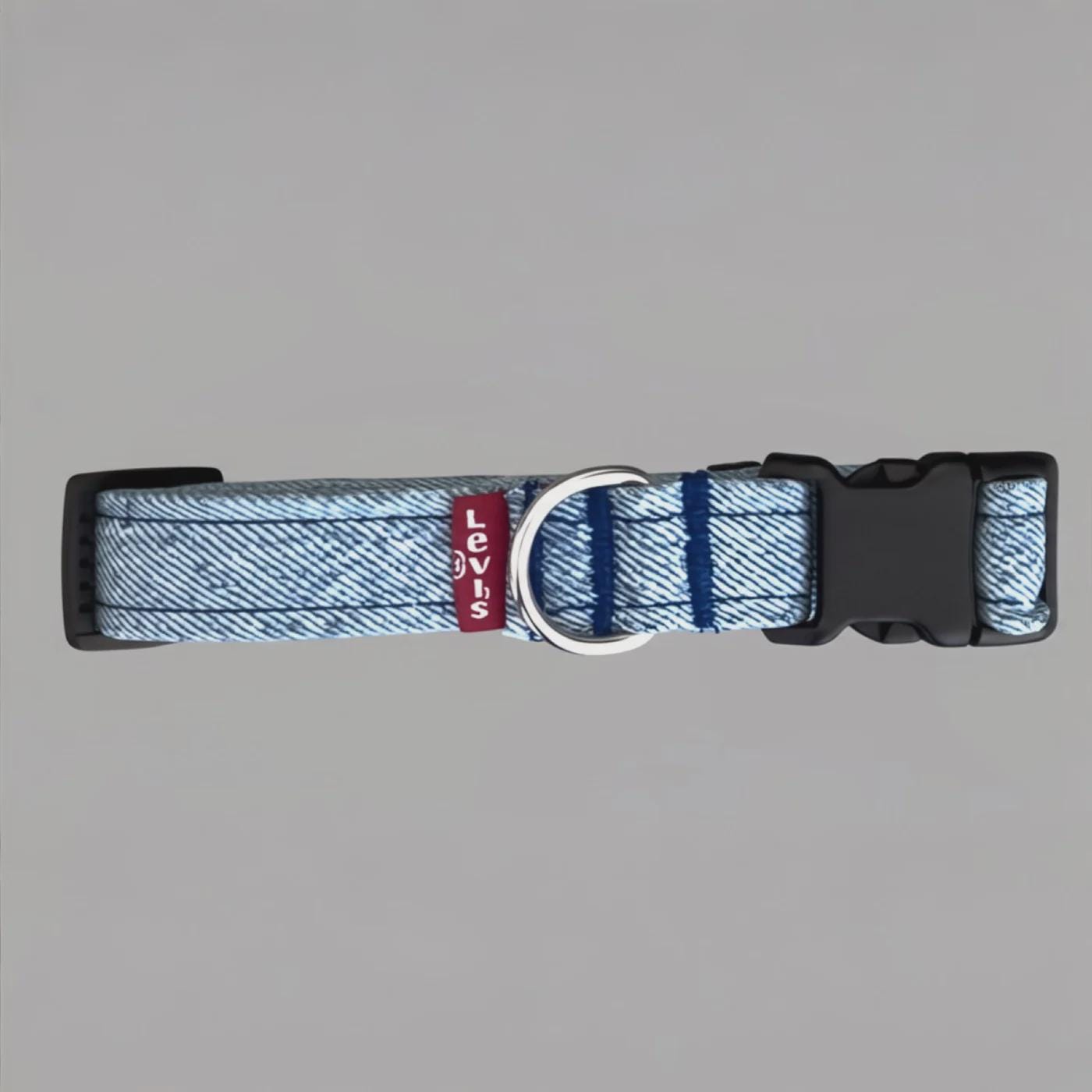 Collare per cani in denim Levi's fatto a mano / Collare regolabile per animali domestici riciclato, sostenibile ed ecologico