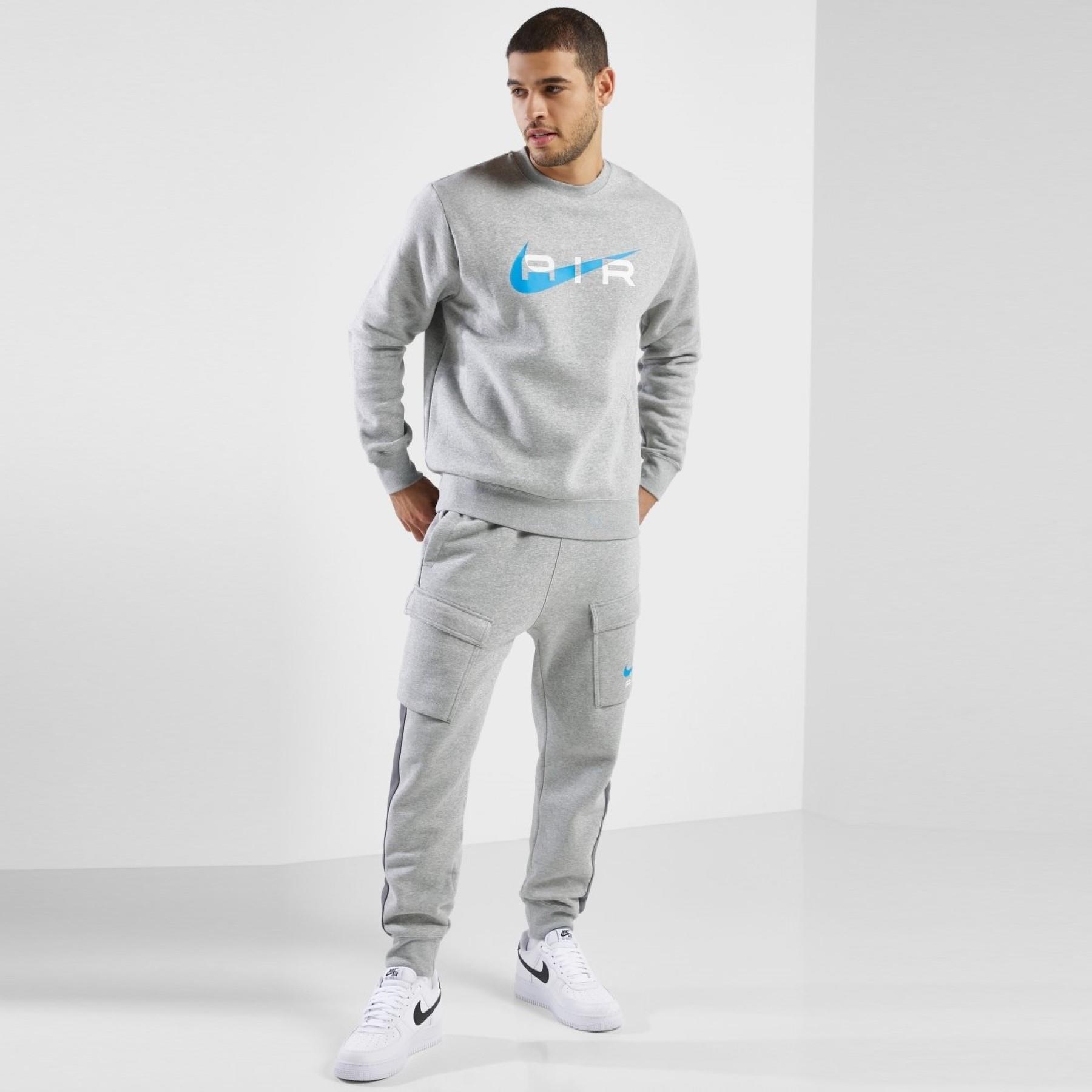 Nike Air Mens Grey Crewneck Tracksuit - Size Medium | Nike Sale | Discount Designer Brands