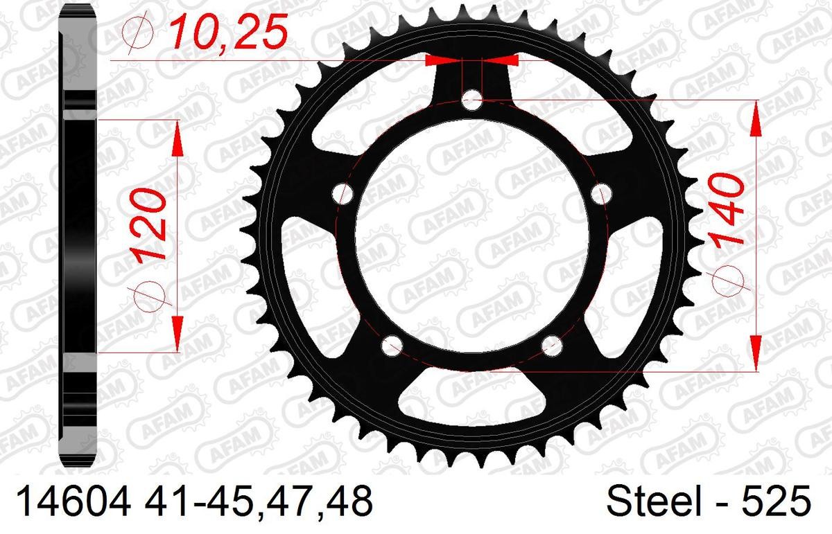 AFAM Kettenrad 14604-48 Image