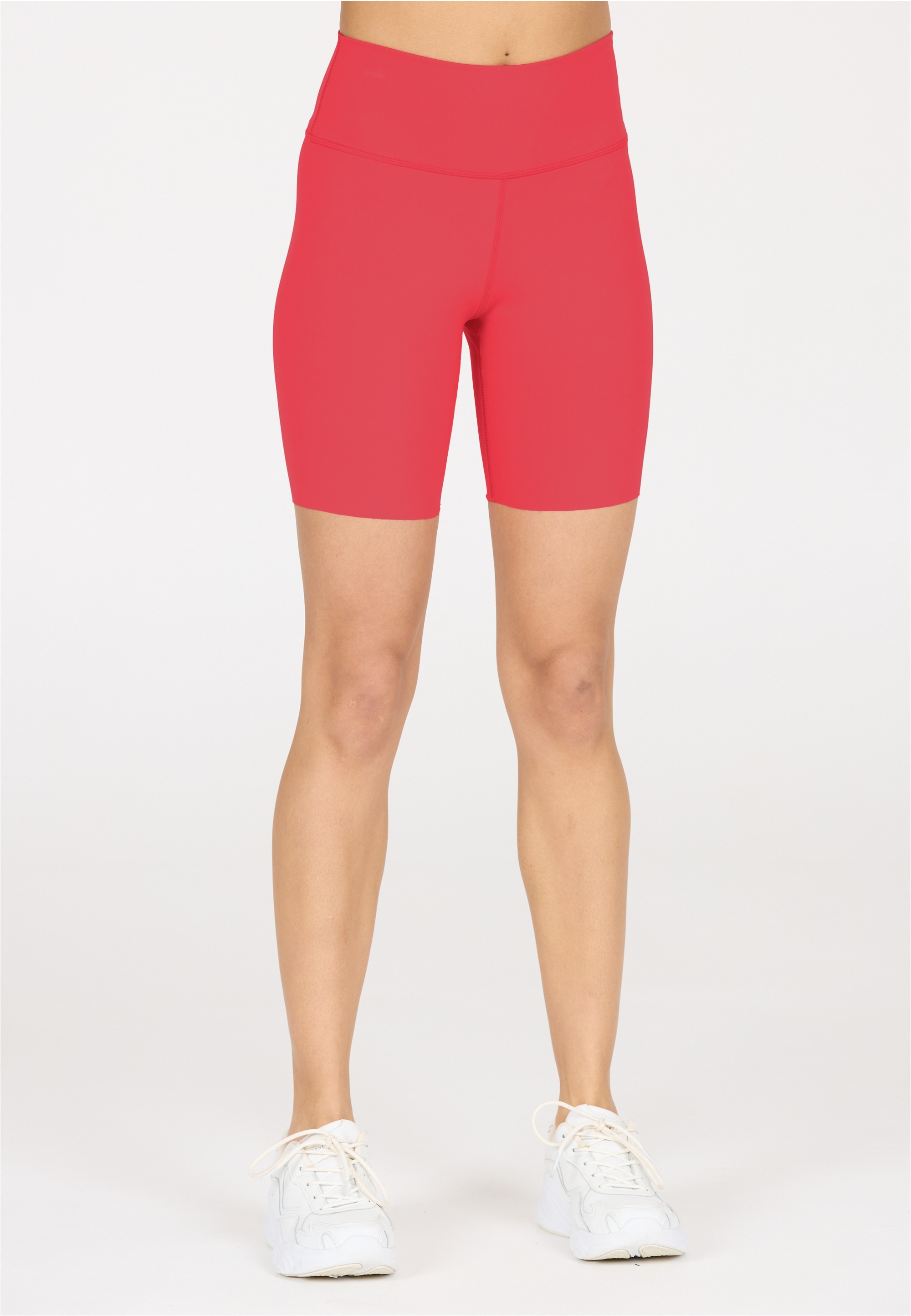 Lauftights ATHLECIA "Bloom", Damen, Gr. 42, EURO-Größen, orange (neonorange), 77% Polyamid, 23% Elasthan, unifarben, Hosen, in feuchtigkeitsregulierender Qualität